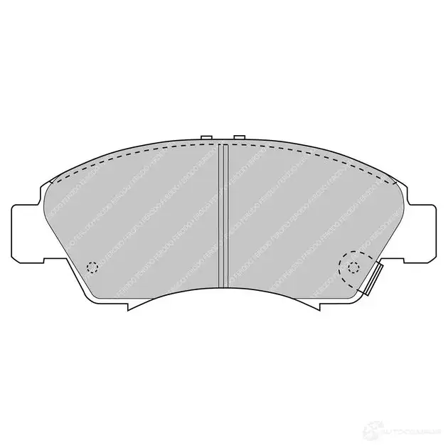 Тормозные колодки дисковые, комплект FERODO 5016687209877 4403419 7A EL886 FCP777H изображение 0