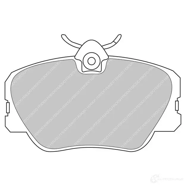 Тормозные колодки дисковые, комплект FERODO 5016687204872 4403284 L1 NPJM5 FCP415H