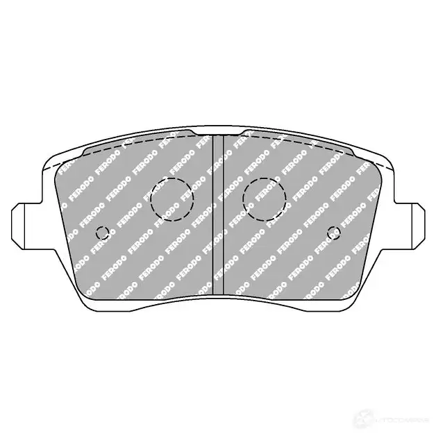 Тормозные колодки дисковые, комплект FERODO FCP1617W V9N21 N 4403156 изображение 0