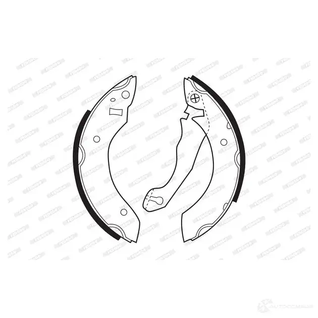 Тормозные колодки FERODO FSB153 5016687012101 721043 A 17JP - Изображение 1
