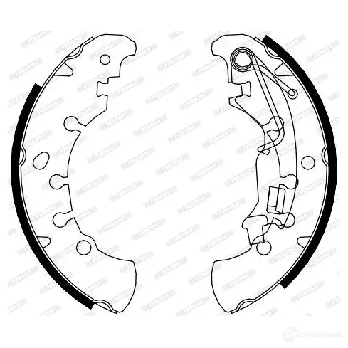 Тормозные колодки FERODO T DPO2YB 4044197629572 FSB4076 721313 изображение 0