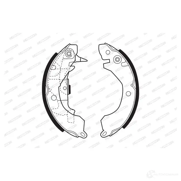 Тормозные колодки FERODO FSB246 721118 5016687020601 F4N 9K - Изображение 1