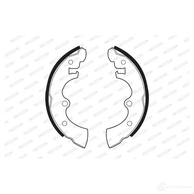 Тормозные колодки FERODO FSB140 721037 5016687011203 9 FRE4X - Изображение 1