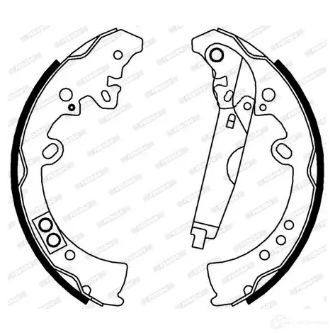 Тормозные колодки FERODO 721243 FSB4010 YH 61W 4044197416165 изображение 1