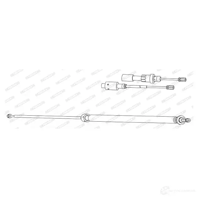 Трос ручника FERODO O3 B2DV FHB433025 717655 4044197834082 изображение 0