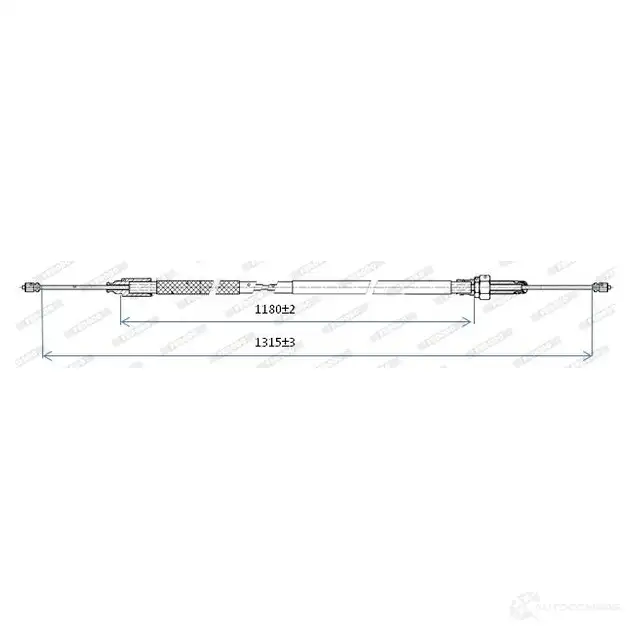 Трос ручника FERODO 717467 FHB432414 UX7 AD5 4044197832224 изображение 0