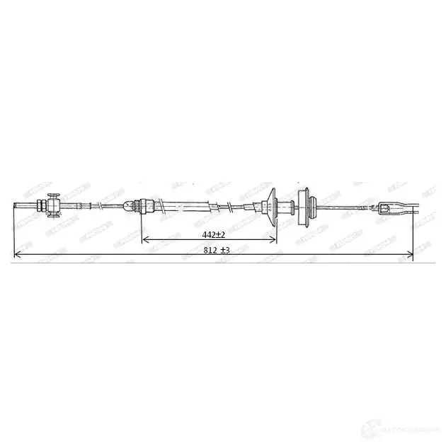 Трос сцепления FERODO 713930 7SU Z7 FCC421040 4044197828739