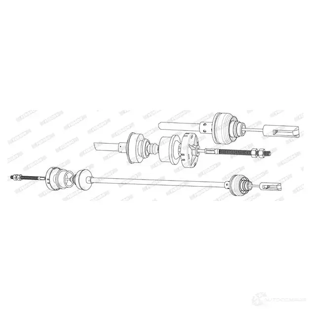 Трос сцепления FERODO 4044197829491 Z8DI0 2 714006 FCC422647 изображение 0