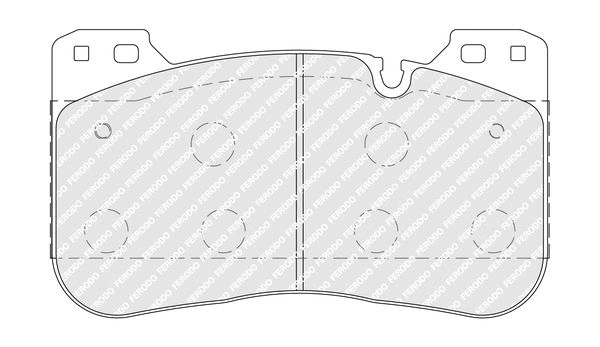 Тормозные колодки дисковые, комплект FERODO FDB5301 P7CF TB 1439895403 изображение 0