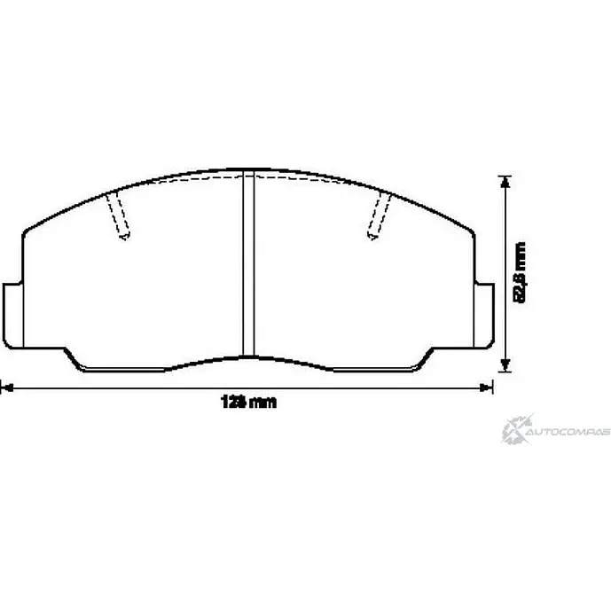 Тормозные колодки, дисковые, комплект Jurid 572297J 57229 7 6EA81 571236