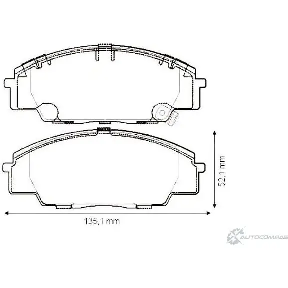 Тормозные колодки, дисковые, комплект Jurid 231 78 572432J 571341 572432 изображение 0