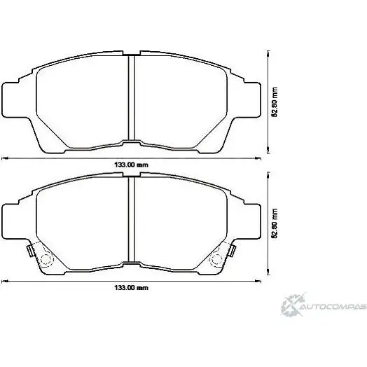 Тормозные колодки, дисковые, комплект Jurid 572543J 2 1601 572543 571424 изображение 0