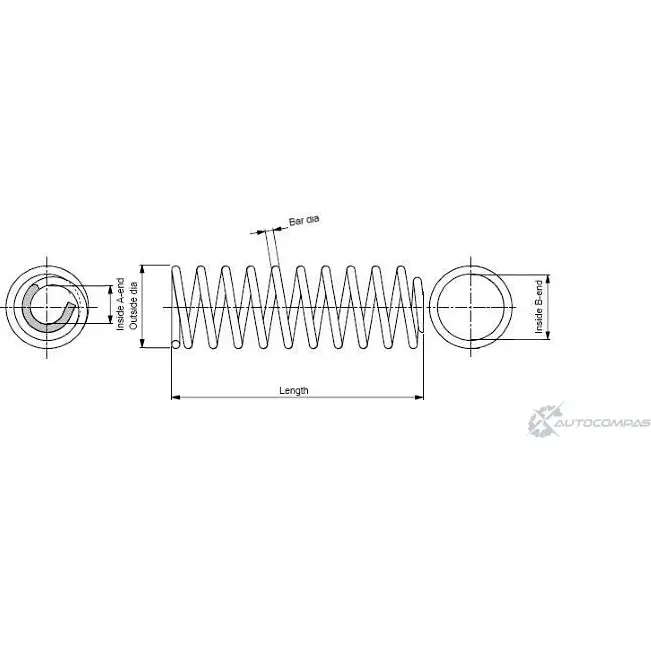 Пружина подвески MONROE FV 2W1 SP3088 5412096160509 505812 изображение 0