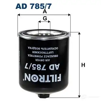 Картридж осушителя воздуха системы сжатого воздуха FILTRON 1437401885 ad7857 E 36EX