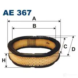 Воздушный фильтр FILTRON 2101260 ae367 5904608003676 X M4QMK