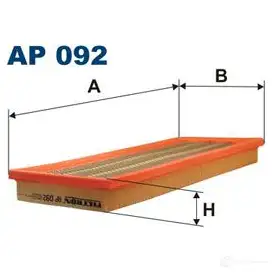 Воздушный фильтр FILTRON Q8P PTM 5904608000927 ap092 2101770