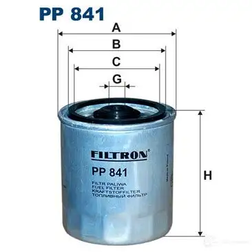 Топливный фильтр FILTRON pp841 5Q W183 2103443 5904608008411 изображение 4