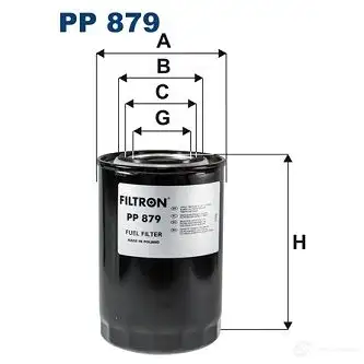 Топливный фильтр FILTRON 2103524 pp879 Y 7HV6 5904608008794