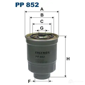 Топливный фильтр FILTRON pp852 2A8O LT 2103468 5904608008527 изображение 4