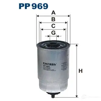 Топливный фильтр FILTRON 5904608009692 pp969 SJ 73G5 2103642 изображение 0