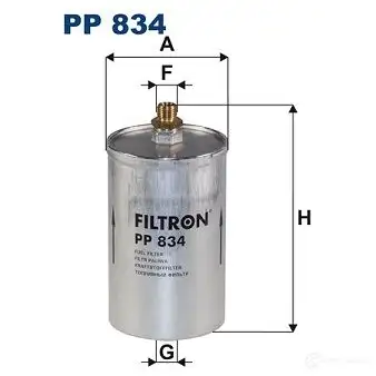 Топливный фильтр FILTRON D15 MPC pp834 5904608008343 2103403 изображение 0
