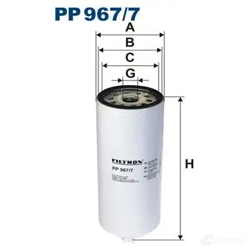 Топливный фильтр FILTRON pp9677 5904608089670 85JJ P 2103636 изображение 0