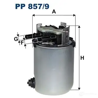 Топливный фильтр FILTRON T5P WQ 1222058741 pp8579