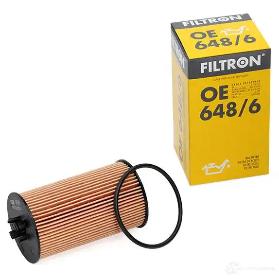 Масляный фильтр FILTRON F 6VC2I 5904608076489 2102901 oe6486 изображение 1