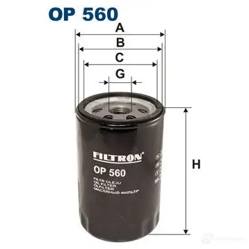 Масляный фильтр FILTRON A1XD1F V op560 2103132 5904608005601