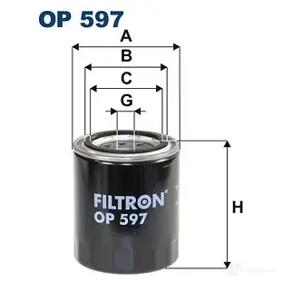 Масляный фильтр FILTRON 2103203 op597 5904608005977 WB6P77 5