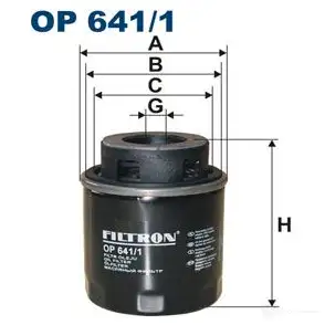 Масляный фильтр FILTRON E6Q NQ 5904608026415 2103257 op6411 изображение 0