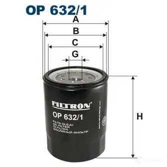 Масляный фильтр FILTRON 2103241 5904608016324 RRQN0 06 op6321 изображение 0