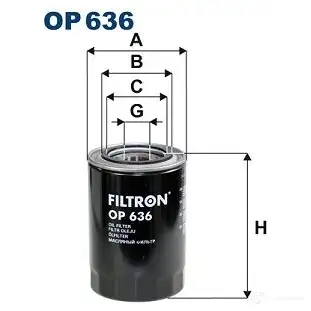 Масляный фильтр FILTRON 5904608006363 OI O4S7 op636 2103251 изображение 0