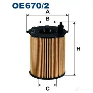 Масляный фильтр FILTRON oe6702 5904608036704 2102955 D83C G изображение 0