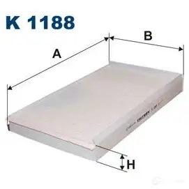 Салонный фильтр FILTRON 5904608801883 k1188 M EA2L 2102671 изображение 0