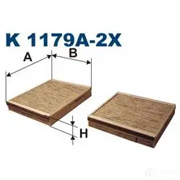 Салонный фильтр FILTRON 2102660 k1179a2x 5904608901798 2 3JDCH
