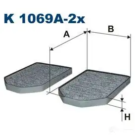 Салонный фильтр FILTRON 5904608180698 2102514 k1069a2x IMN CQB изображение 0