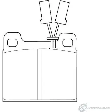 Тормозные колодки, дисковые, комплект Wagner 5R4 TGD 3419485 WBP20034B 2OUMA изображение 0