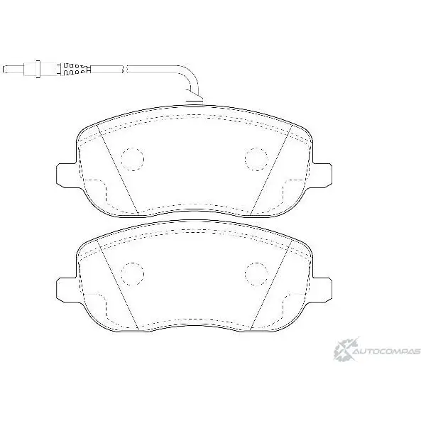 Тормозные колодки, дисковые, комплект Wagner WBP20261A 69CTJIR YO EUIJ 3419501