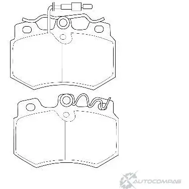 Тормозные колодки, дисковые, комплект Wagner WBP20989A 2R LQTL 3419583 7W7CFPA