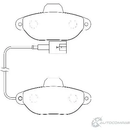 Тормозные колодки, дисковые, комплект Wagner 3419665 WBP21436C A9B54XI RV95RY J изображение 0