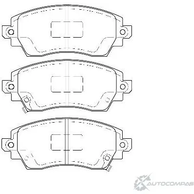Тормозные колодки, дисковые, комплект Wagner SIVW R6 WBP23088A C5B57V 3419817