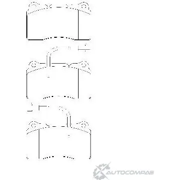 Тормозные колодки, дисковые, комплект Wagner U0EDLEW CW J8BO 3419819 WBP23092B изображение 0