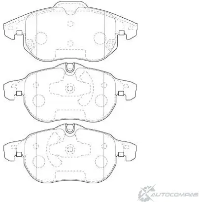 Тормозные колодки, дисковые, комплект Wagner WBP23402B 0PP EH 03A6C 3419906 изображение 0