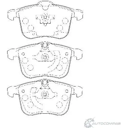 Тормозные колодки, дисковые, комплект Wagner 7 MSU6 WBP23404A 3419907 T7J3Y