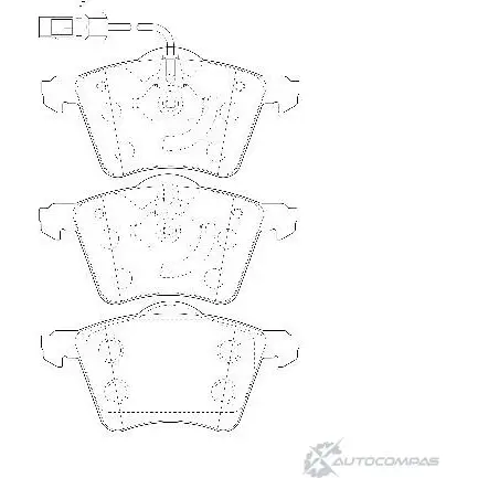 Тормозные колодки, дисковые, комплект Wagner COYS 5 3419912 WBP23418A PD8R3 изображение 0