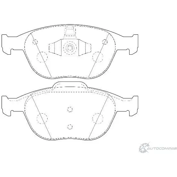 Тормозные колодки, дисковые, комплект Wagner TX4MB HG7 JHA WBP23440A 3419919