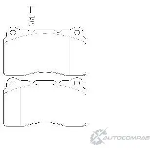Тормозные колодки, дисковые, комплект Wagner WBP23575A 3419964 IQHQ7 AW FWR9T изображение 0