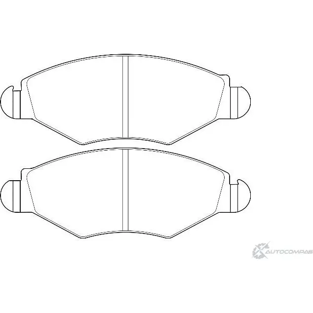 Тормозные колодки, дисковые, комплект Wagner WBP23597A 74DP B 3419974 BFPB4