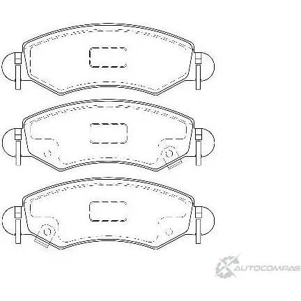 Тормозные колодки, дисковые, комплект Wagner 604KN WBP23605A 3419978 6S Q121A изображение 0